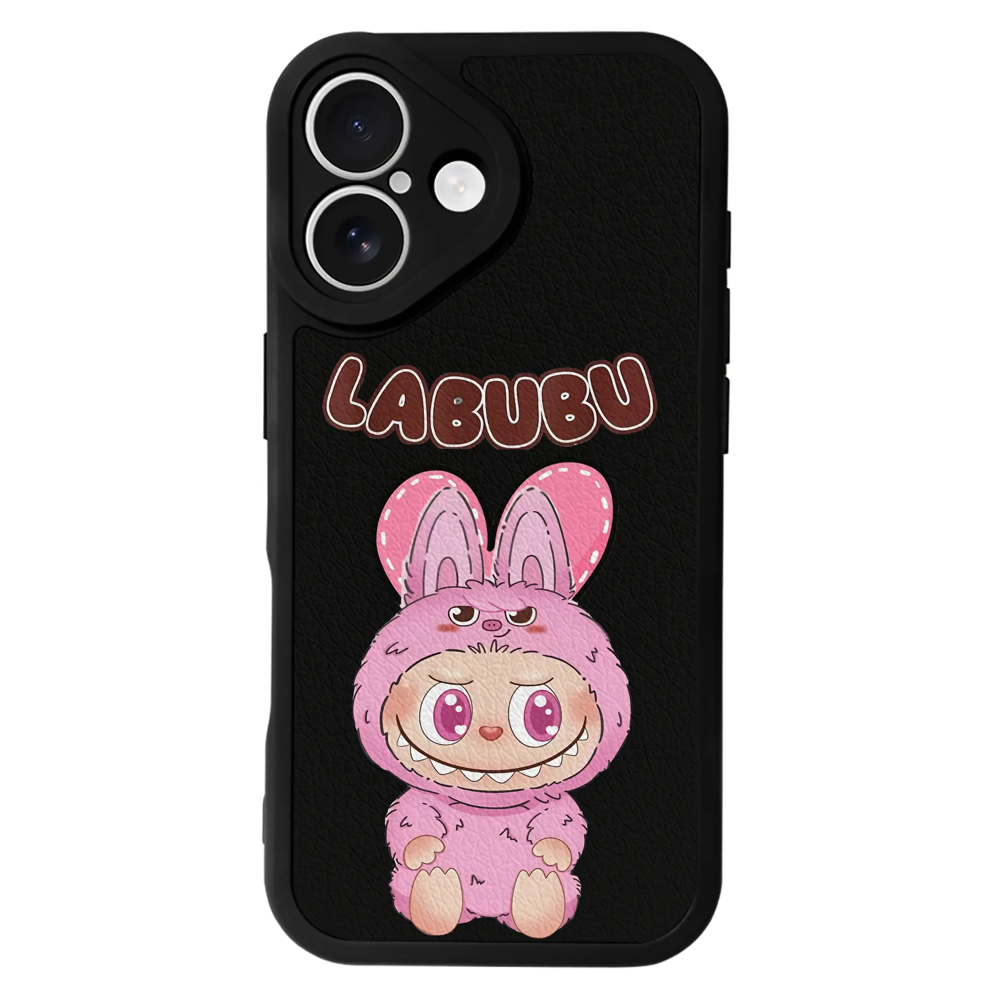 ラブブ グッズ ラブブ - IPhone 16シリーズ対応 ・ シリコンスマホケース ・ レザー調 ・ 高精度フィット ・ 耐衝撃 ・ ワイヤレス充電対応 ・ 精密カット